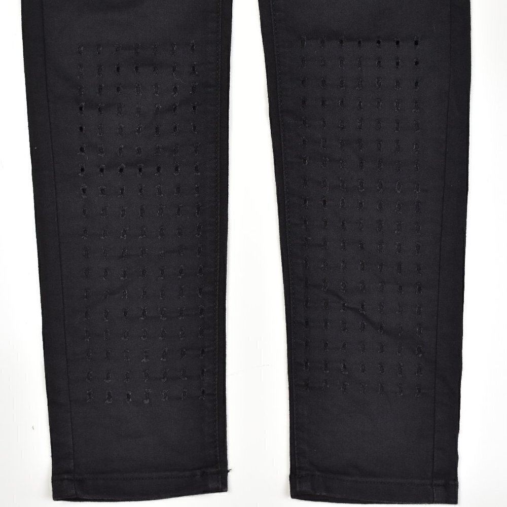 KanCan Perforated High Rise Skinny Black Jeans 5/26 - Picture 3 of 8